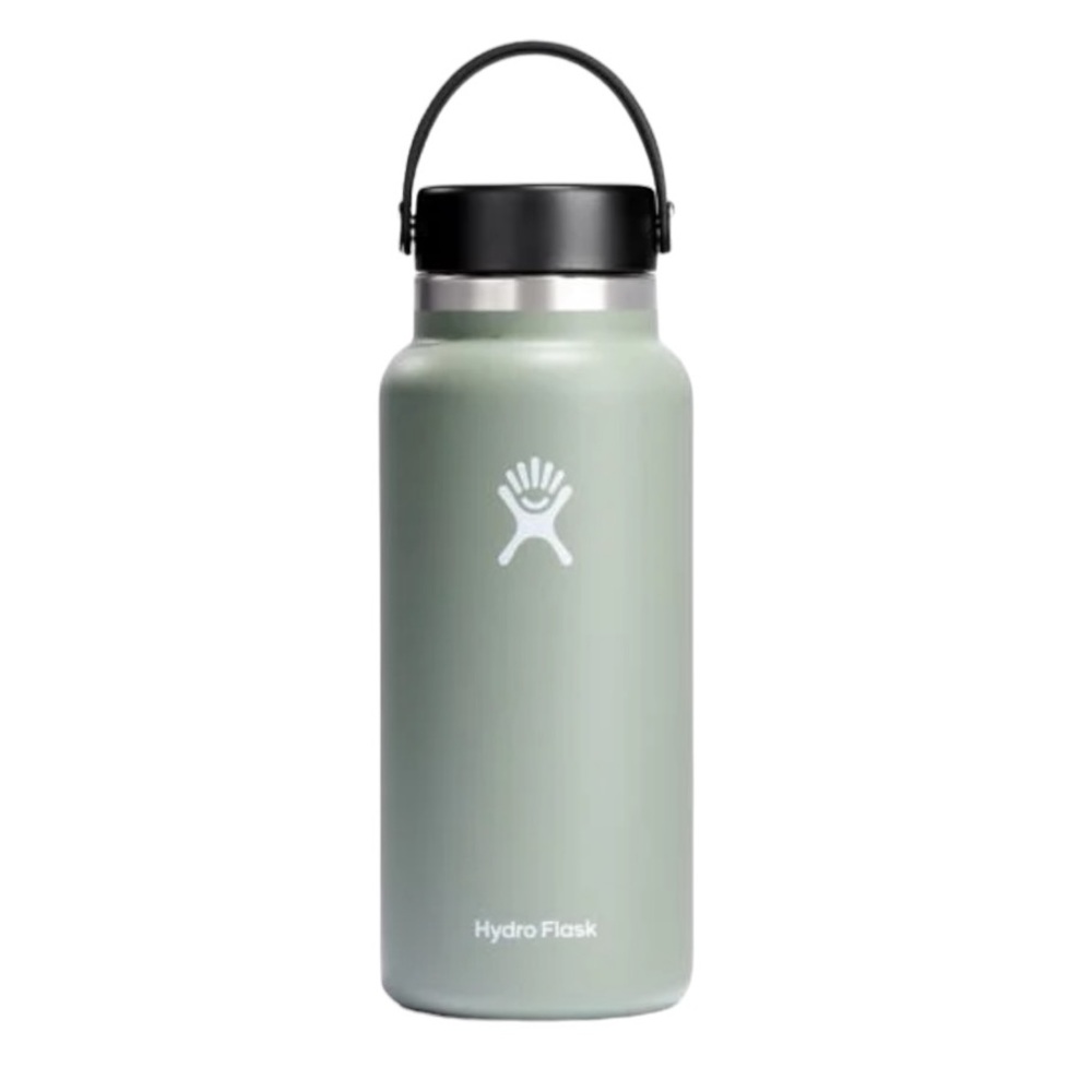 hydro flask 32 oz wide mouth bottle agave sage green